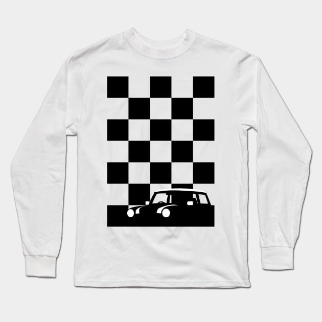 Monochrome Mini Cooper Long Sleeve T-Shirt by y30man5